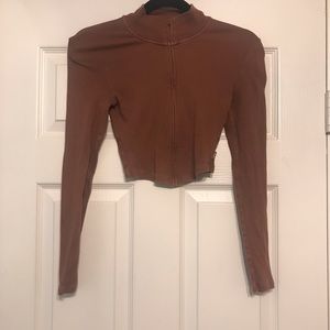 TNA Brown Long Sleeve Top